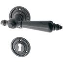 Türbeschlag authentisch aus Gusseisen schwarz ergonomische Form