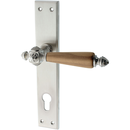 Wohnungstürgarnitur Zahrener See matt vernickelt