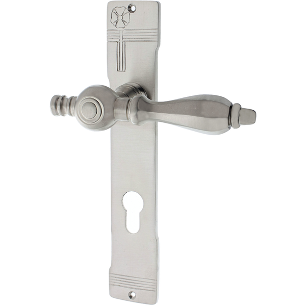 Wohnungstürgarnitur Herbstmühle matt vernickelt