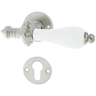 Bauhaus Stil Wohnungstürbeschlag aus Messing - außergewöhnliche Form