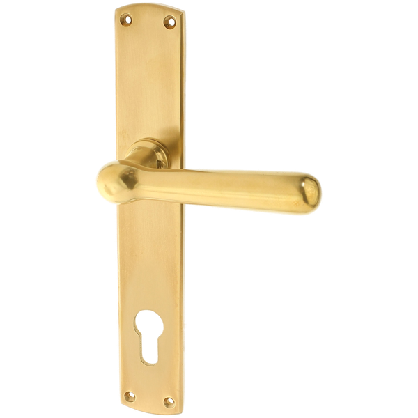 Wohnungstürgarnitur Hase in Messing, patiniert