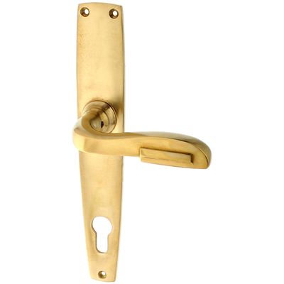 Türbeschlag aus Messing, Jugendstil - klassische Form | matt gold