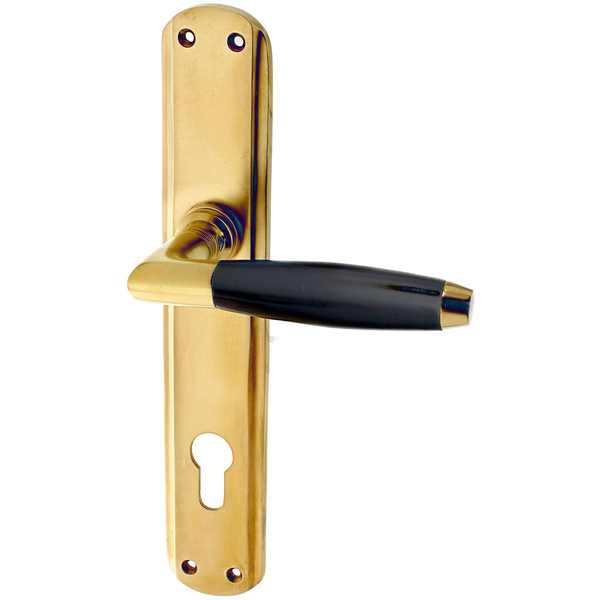 Wohnungstürgarnitur Tempziner See in Messing, patiniert