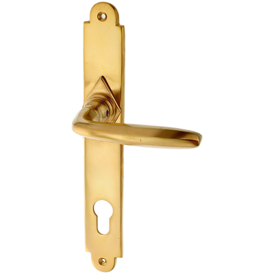 Wohnungstürbeschlag Jugendstil patiniert zeitloses Design in matt gold