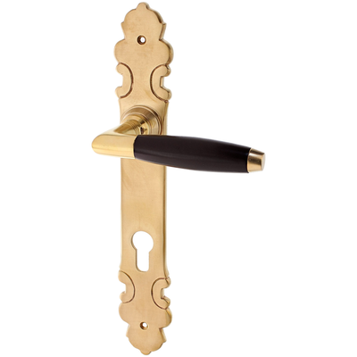 Wohnungstürgarnitur Pfaffenteich in Messing, patiniert