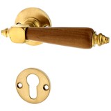 Türbeschlag aus Messing, Bauhaus Stil - elegantes Design | matt gold