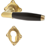 Wohnungstürgarnitur Zierker See in Messing, patiniert