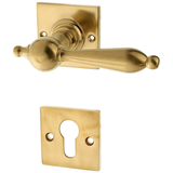 Türbeschlag Bauhaus Stil aus Messing | elegantes Design, matt gold