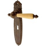 Zimmertürbeschlag aus Messing - Jugendstil - organische Form