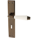 Zimmertürbeschlag aus Messing - Jugendstil - ergonomische Form