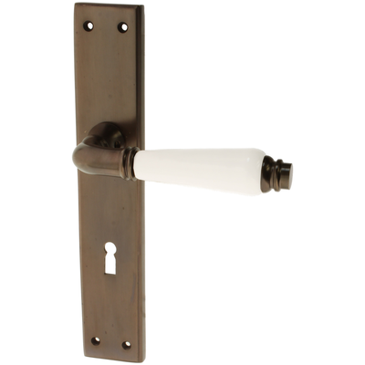 Zimmertürbeschlag aus Messing - Jugendstil - ergonomische Form