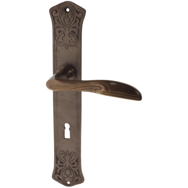 Türbeschlag Jugendstil - dunkel patiniert | ergonomische Form