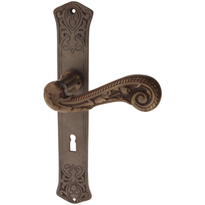 Türbeschlag Jugendstil aus Messing | organische Form, braun