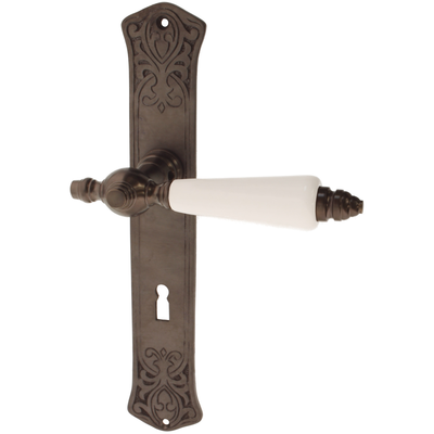 Zimmertürbeschlag aus Messing - Jugendstil - elegantes Design