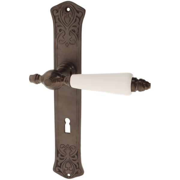 Zimmertürbeschlag aus Messing - Jugendstil - elegantes Design