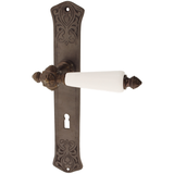 Zimmertürbeschlag aus Messing - Jugendstil - konische Form