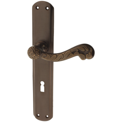 Türbeschlag Jugendstil aus Messing | elegantes Design, braun