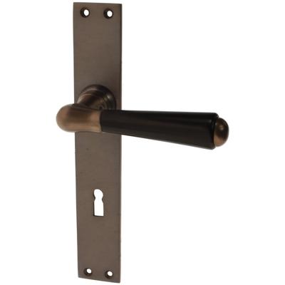Türbeschlag aus Messing, schlichtes Design | braun