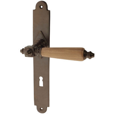 Zimmertürgarnitur Blidram in Messing, antik
