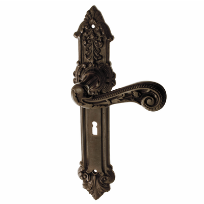 Zimmertürbeschlag Jugendstil dunkel patiniert klassische Form