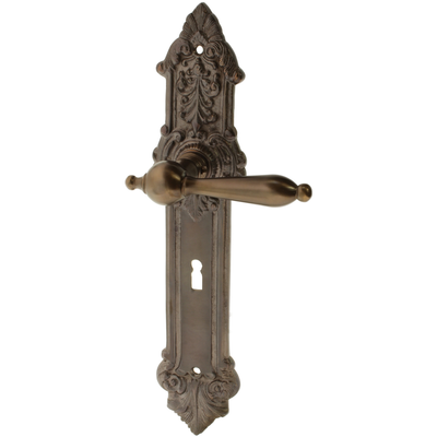 Zimmertürgarnitur Adalbero in Messing, antik