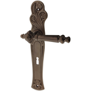 Zimmertürgarnitur Binnenmüritz in Messing, antik