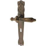 Zimmertürgarnitur Priesterbäker See in Messing, antik