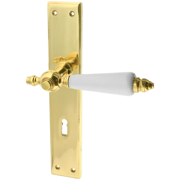 Türbeschlag gold aus Messing poliert konische Form