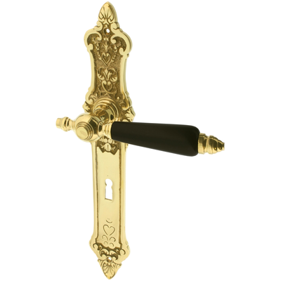 Zimmertürbeschlag aus Messing - Gründerzeit - konische Form