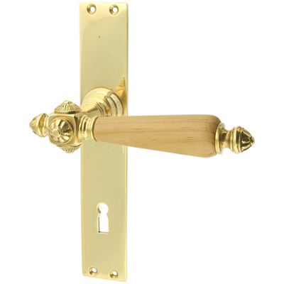 Zimmertürbeschlag aus Messing - Jugendstil - konische Form