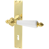 Türbeschlag aus Messing, Jugendstil - markante Form | gold