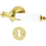 Türbeschlag aus Messing poliert, gold, konische Form