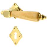 Türbeschlag aus Messing, Jugendstil - rautenförmiges Design | gold