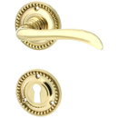 Türbeschlag aus Messing, Gründerzeit - schlichtes Design | gold