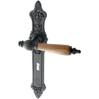 Zimmertürgarnitur Giselbrand in schwarz