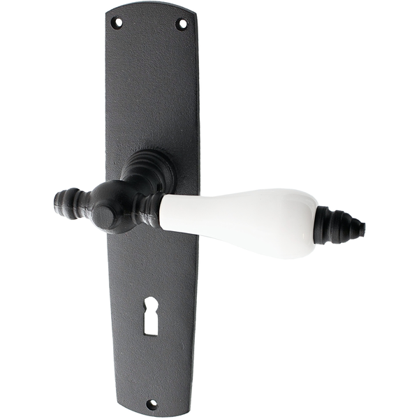 Zimmertürgarnitur Bernfried in schwarz