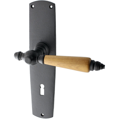 Zimmertürgarnitur Bernfried in schwarz