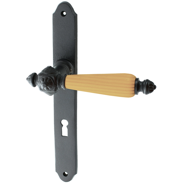 Jugendstil Zimmertürbeschlag aus Gusseisen - ergonomische Form
