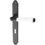 Gusseisen Zimmertürbeschlag schwarz in authentisch - Alpenländisch