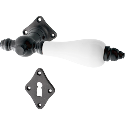 Türbeschlag authentisch aus Gusseisen schwarz zeitloses Design