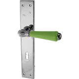 Türbeschlag aus Messing, elegantes Design | silber