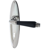 Zimmertürbeschlag aus Messing - Jugendstil - konische Form | silber
