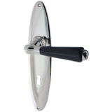 Zimmertürbeschlag aus Messing - Art Deco - ergonomische Form