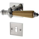Türbeschlag Bauhaus Stil aus Messing konische Form silber