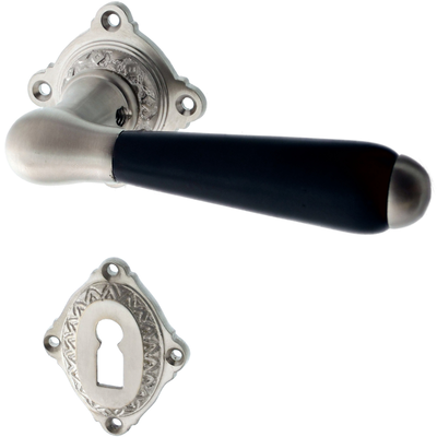 Zimmertürbeschlag aus Messing Gründerzeit elegantes Design klein,mittelgroß