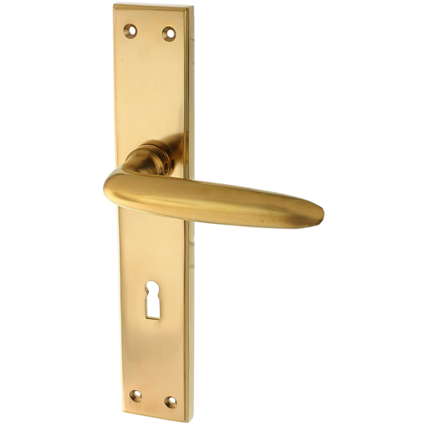 Messing Türbeschlag patiniert zeitloses Design matt gold