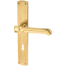 Zimmertürbeschlag Jugendstil patiniert elegantes Design in matt gold