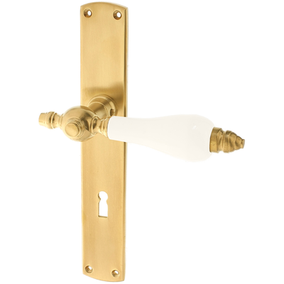 Messing Türbeschlag patiniert konische Form matt gold
