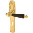 Zimmertürbeschlag aus Messing - Jugendstil - konische Form | matt gold