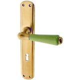 Zimmertürbeschlag aus Messing - zeitloses Design - matt gold